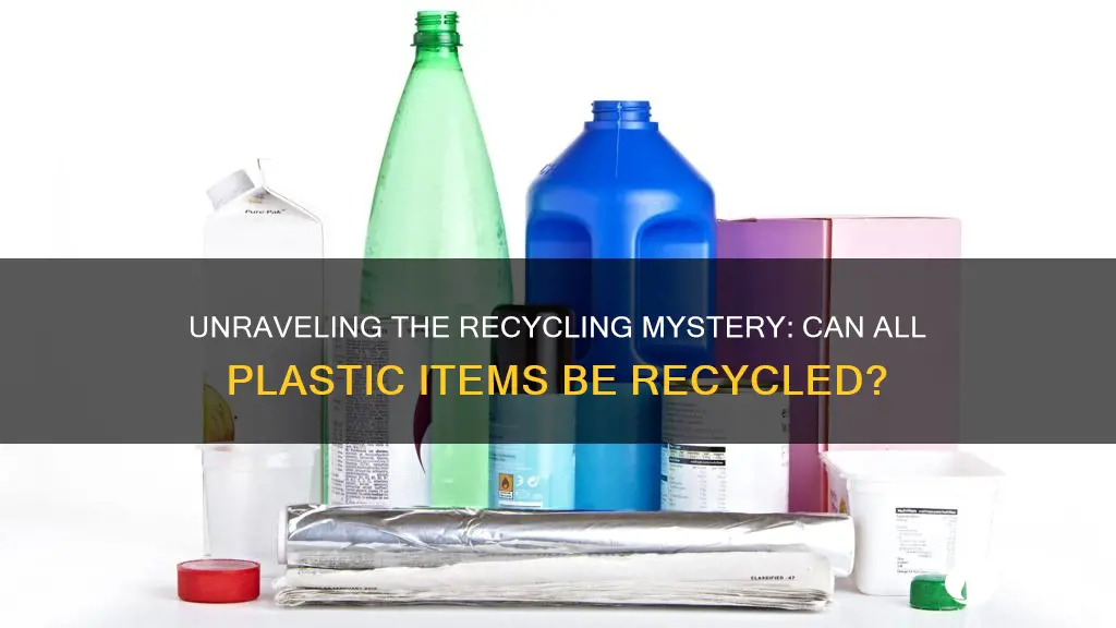 are all plastic items recyclable