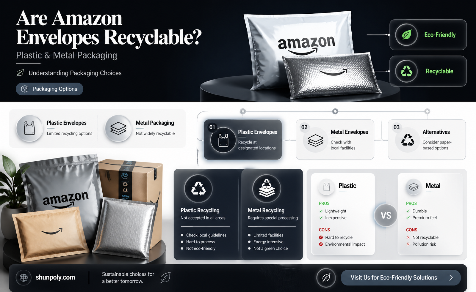 are biz envelopes amazon envelopes plastic and metal recyclable
