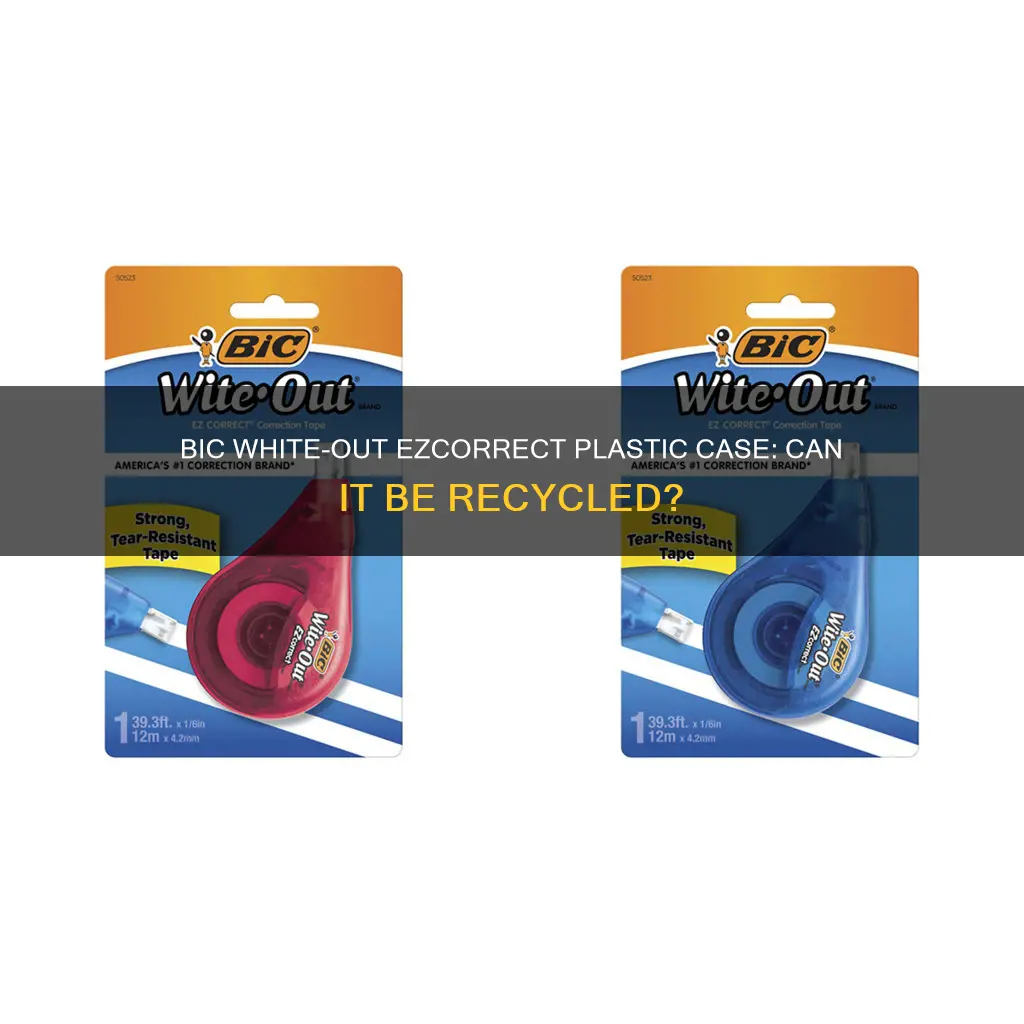 are bic wite-out ezcorrect plastice cases recycleable