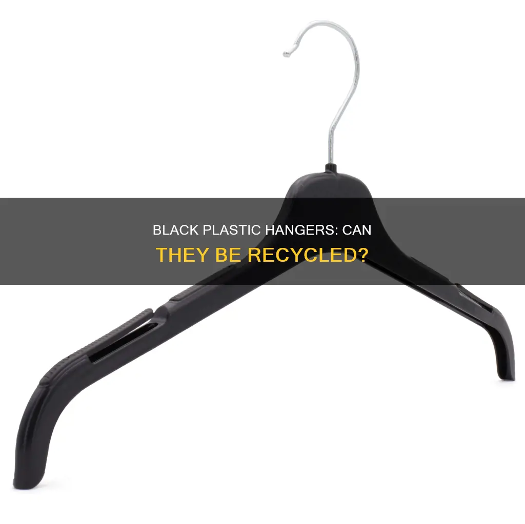 are black plastic coat hangers recyclable