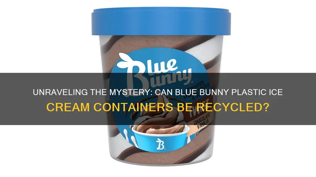 are blue bunny plastic ice cream containers recyclable