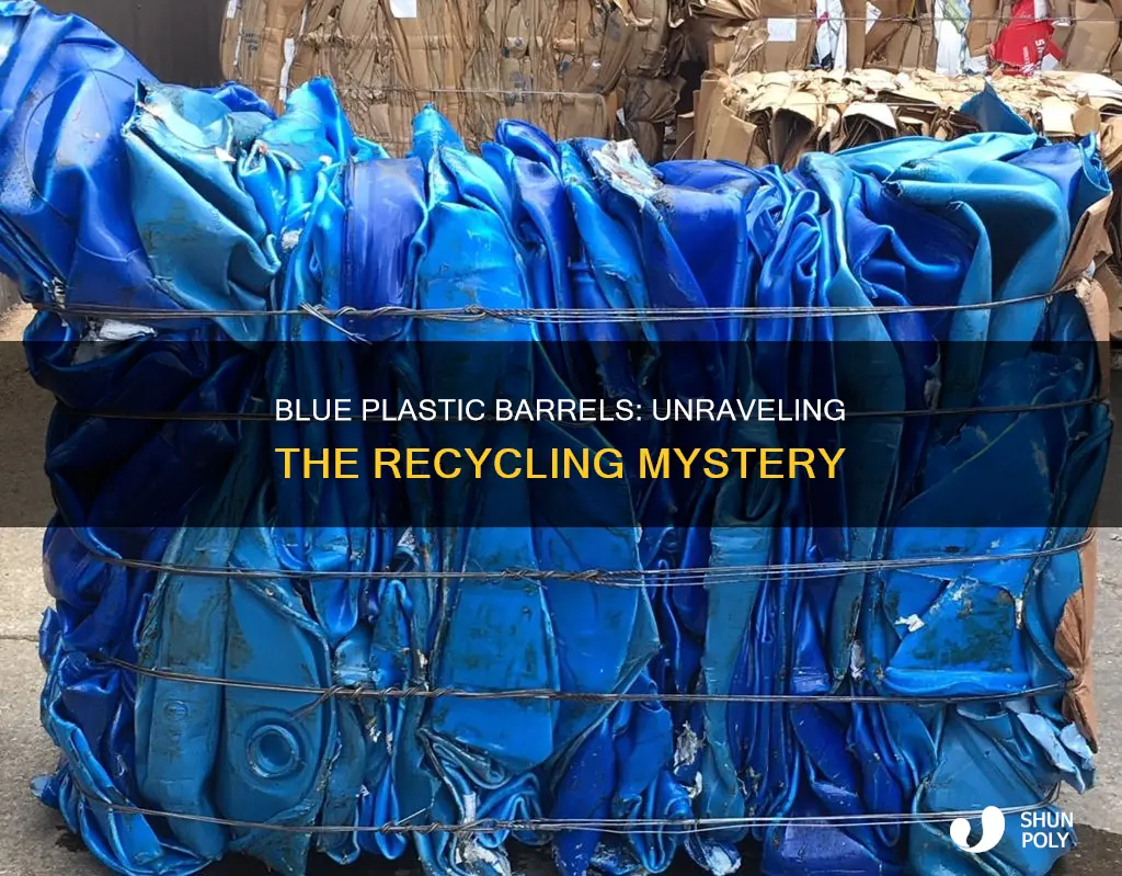 are blue plastic barrels recyclable