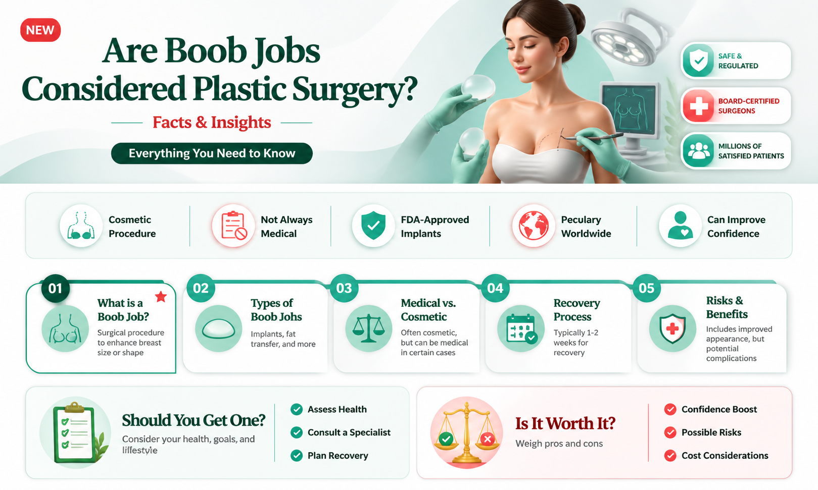are boob jobs plastic surgery