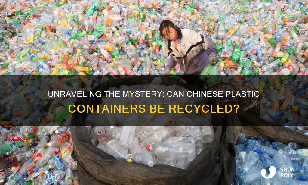 are chinese plastic containers recyclable