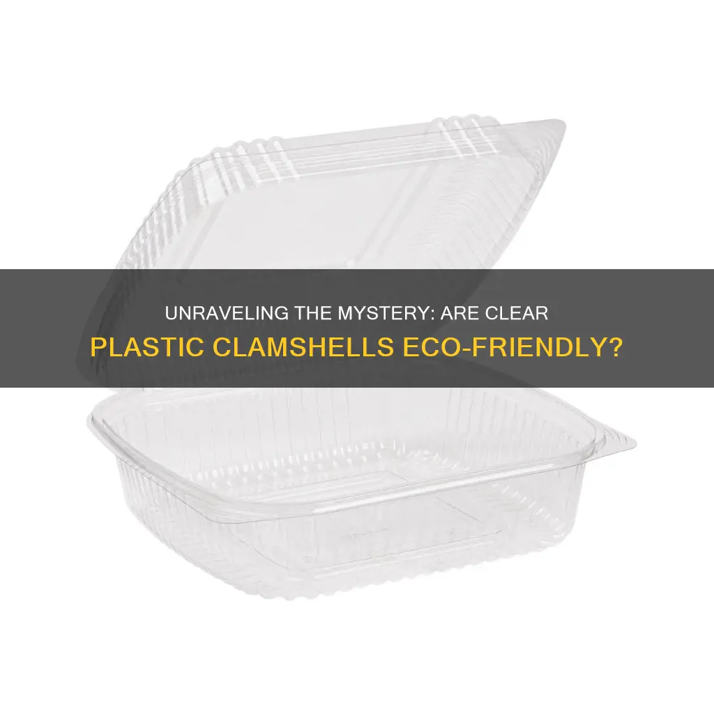 are clear plastic clamshell food packages recyclable