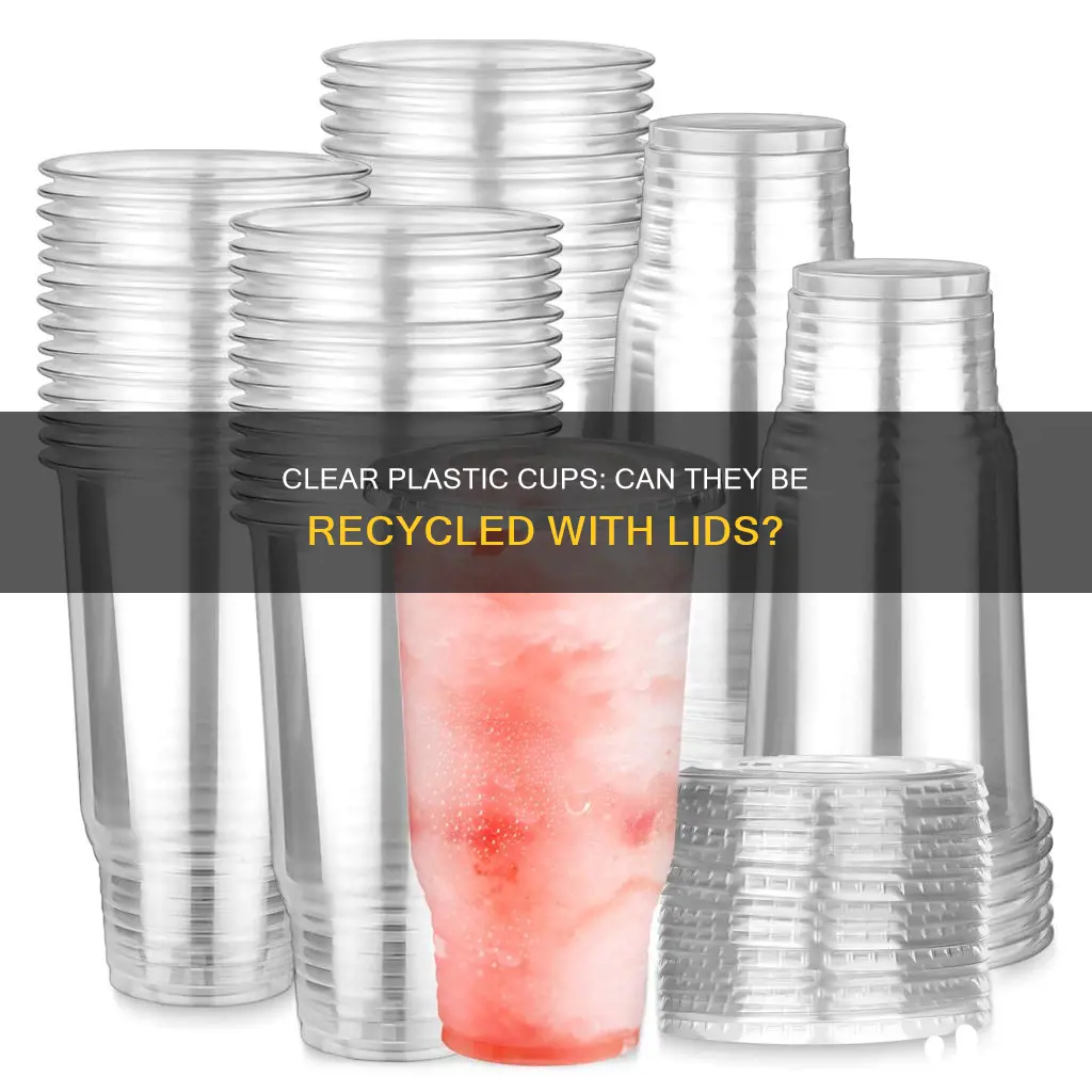 are clear plastic cups with lids recyclable