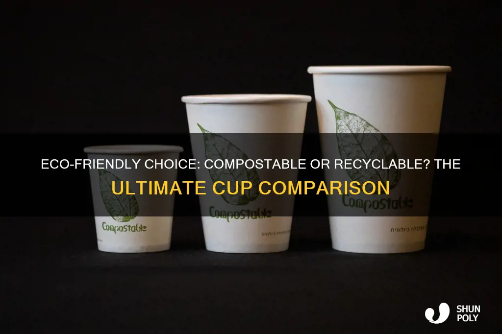 are compostable plastic or recyclable plastic cups better