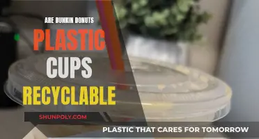 Dunkin Donuts' Plastic Cups: Are They Recyclable?