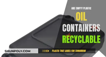 Can Empty Plastic Oil Containers Be Recycled?