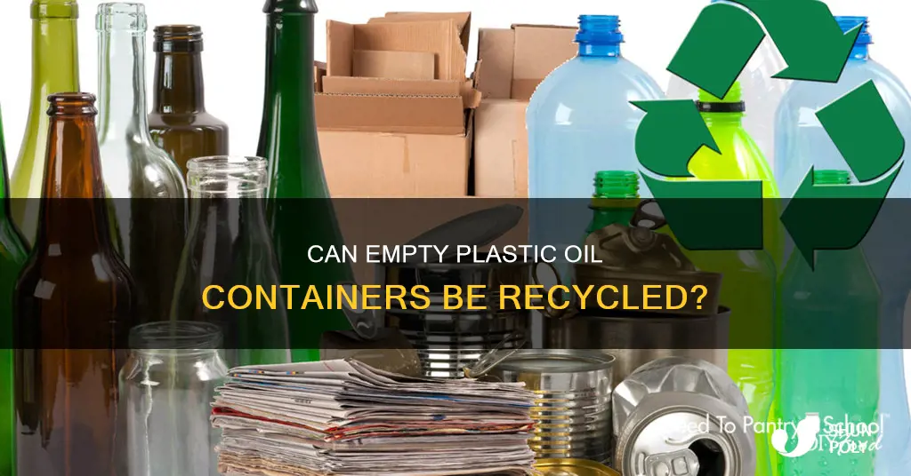 are empty plastic oil containers recyclable