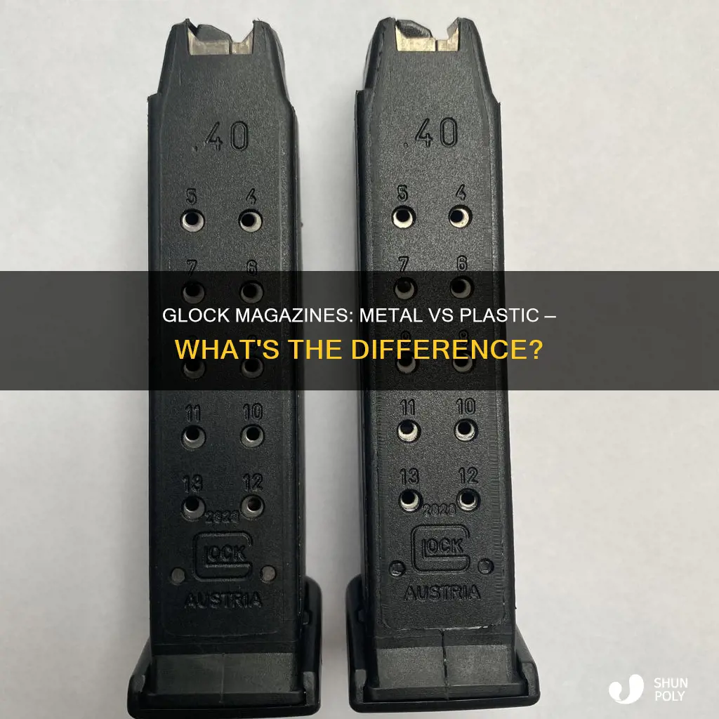 are glock magazines metal or plastic