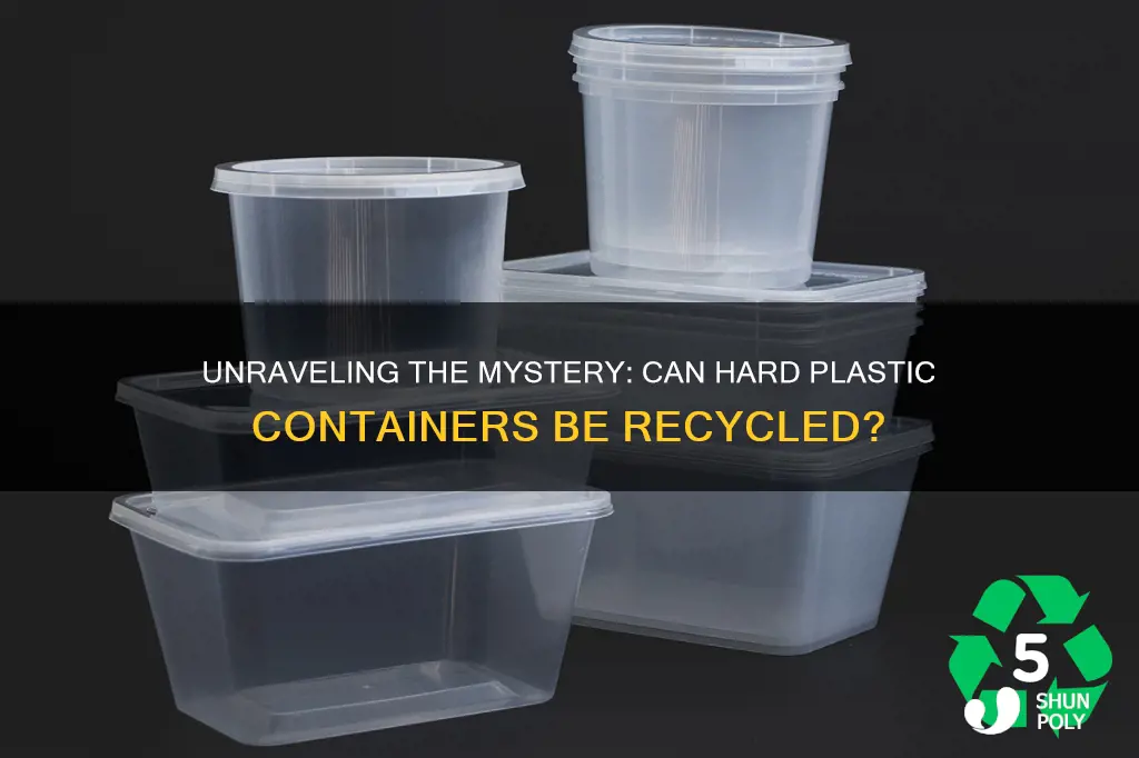 are hard plastic containers recyclable