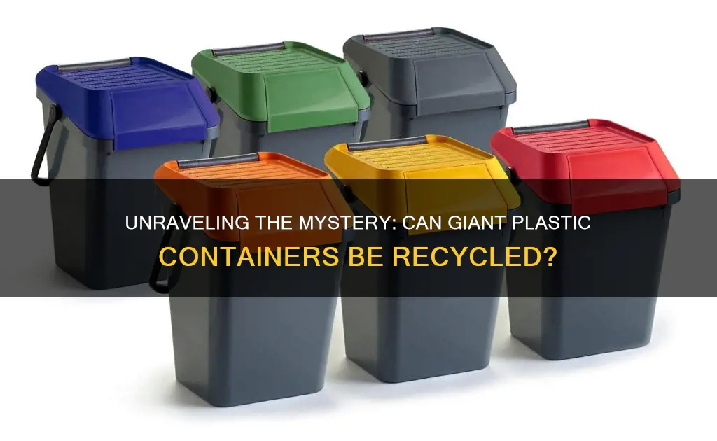 are large plastic containers recyclable