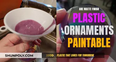 How to Paint Matte Finish Plastic Ornaments?