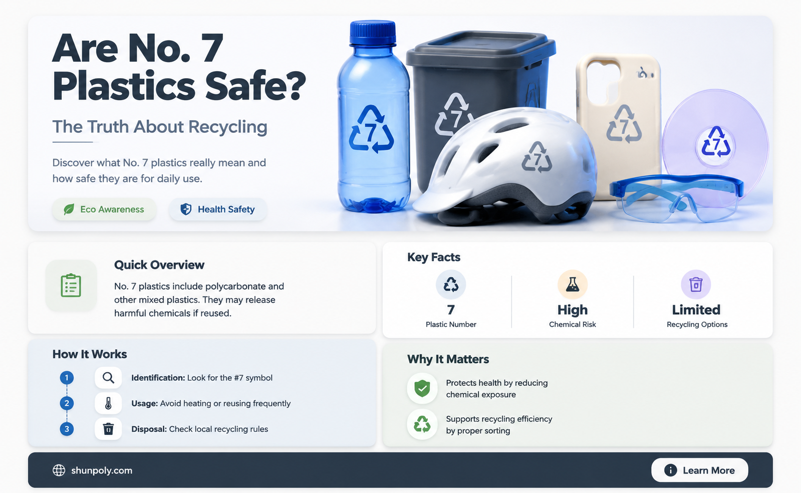 are no 7 plastics that are recyclable safe