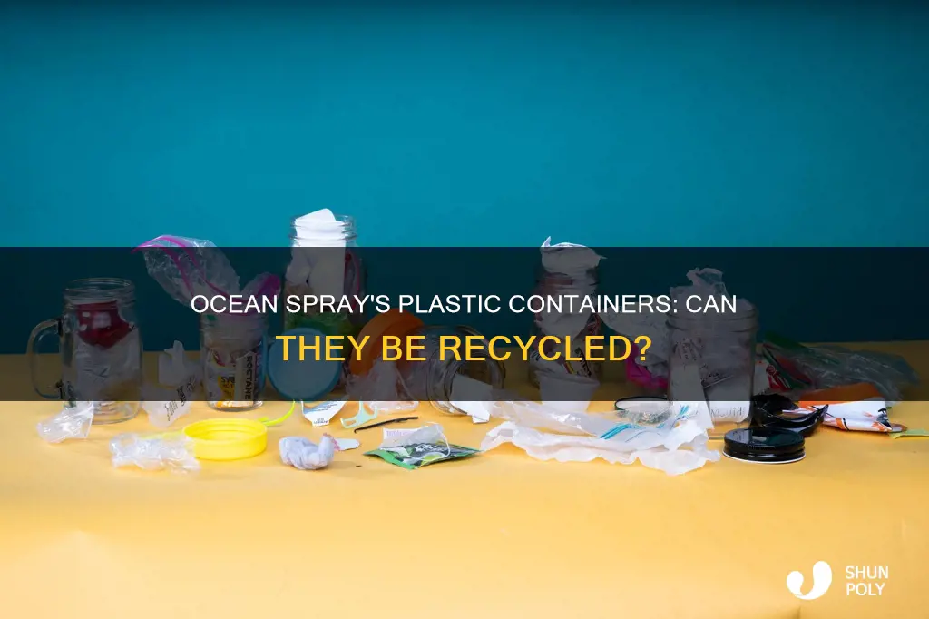 are ocean spray plastic containers recyclable