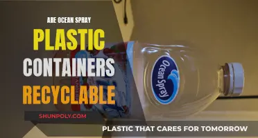 Ocean Spray Plastic Containers: Are They Recyclable?