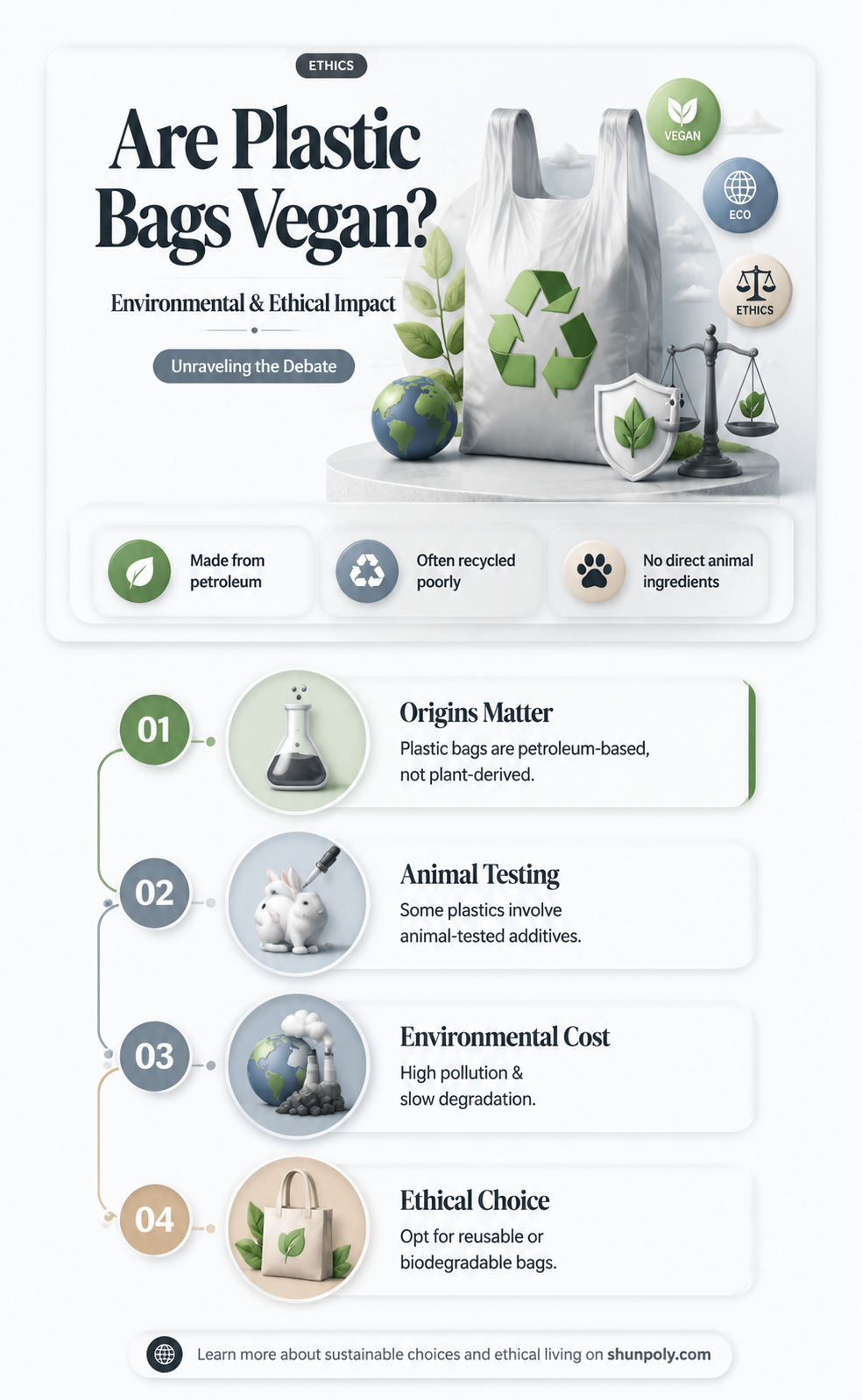 are plastic bags vegan