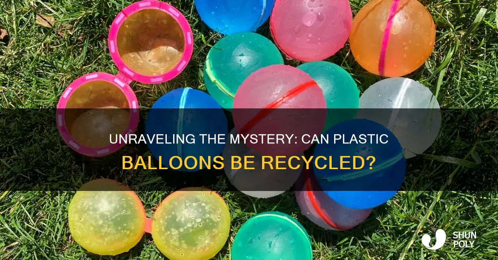 are plastic balloons recyclable