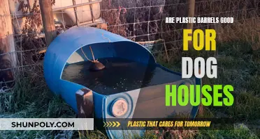 Plastic Barrels Make Great, Affordable Dog Houses