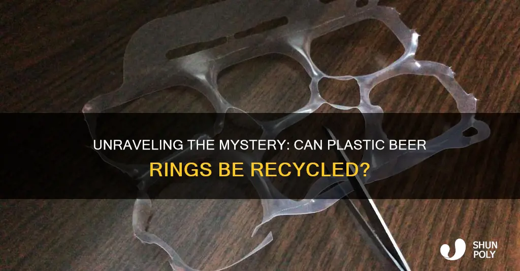 are plastic beer rings recyclable