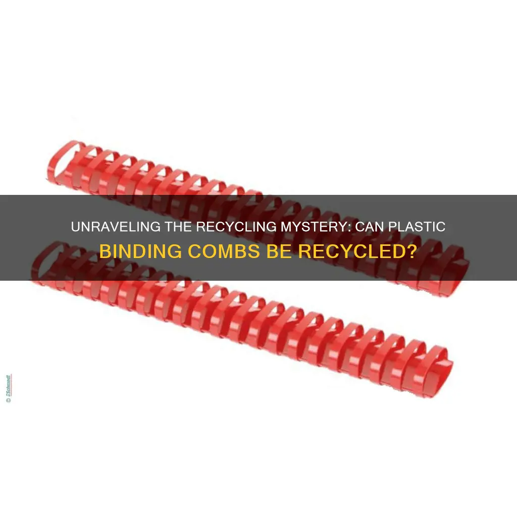 are plastic binding combs recyclable