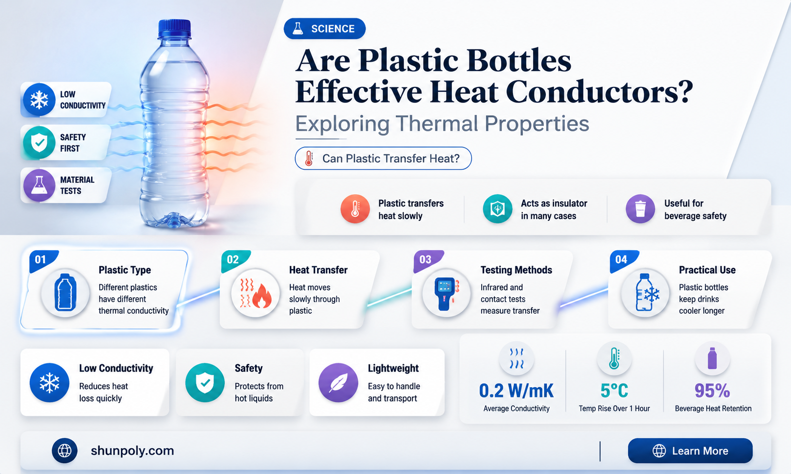 are plastic bottles good heat conducotrs