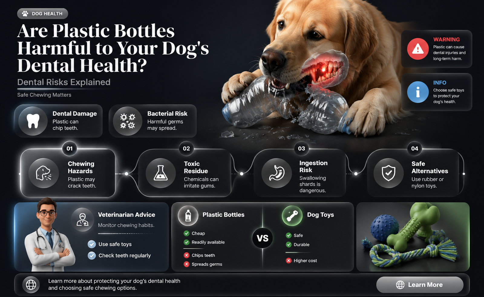 are plastic bottles bad for dogs teeth