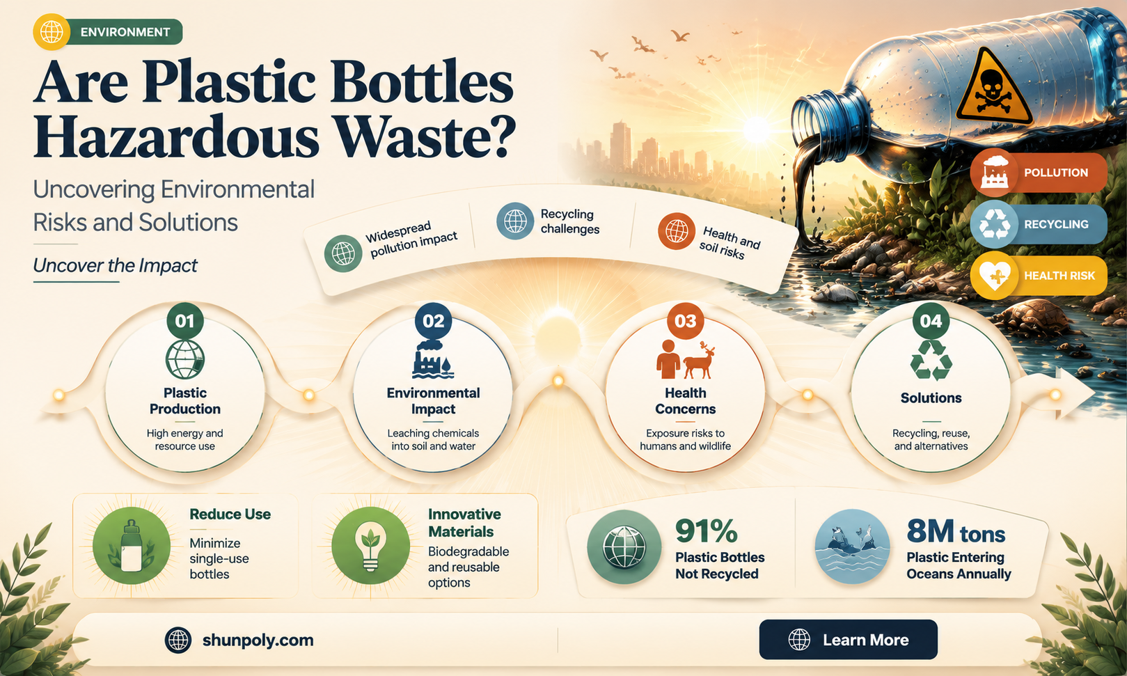 are plastic bottles hazardous waste