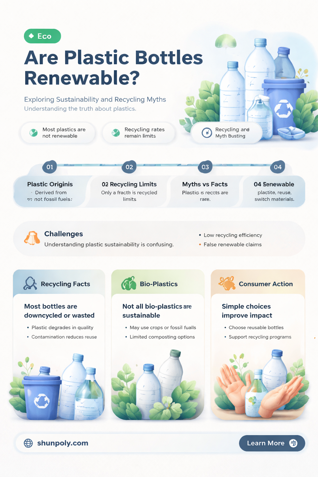 are plastic bottles a renewable resources