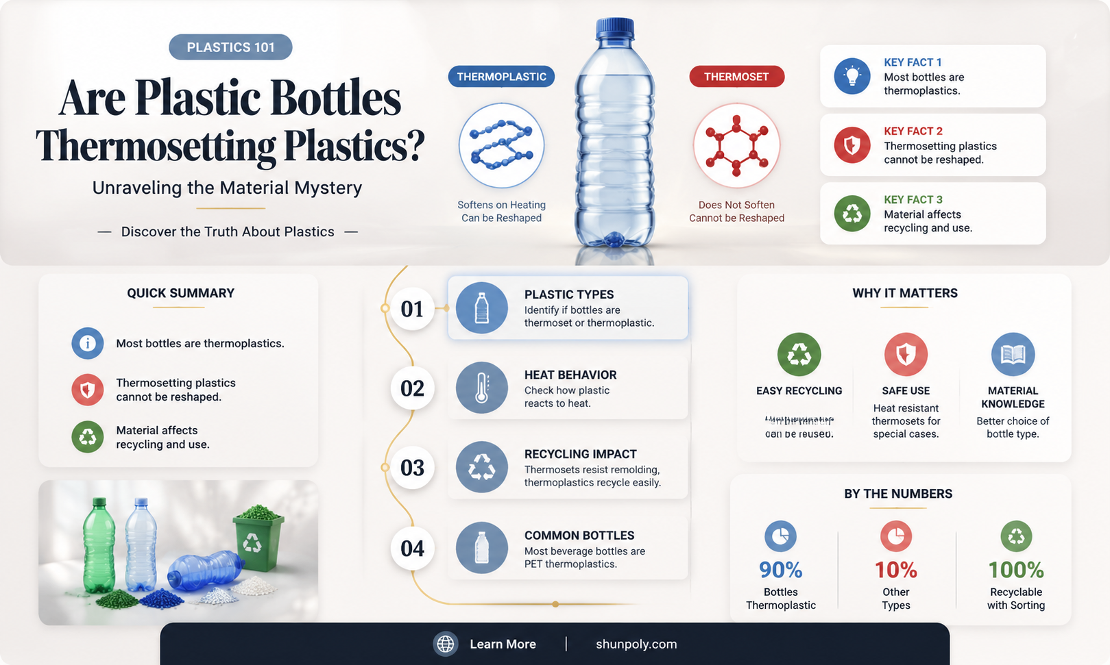 are plastic bottles thermosetting plastics