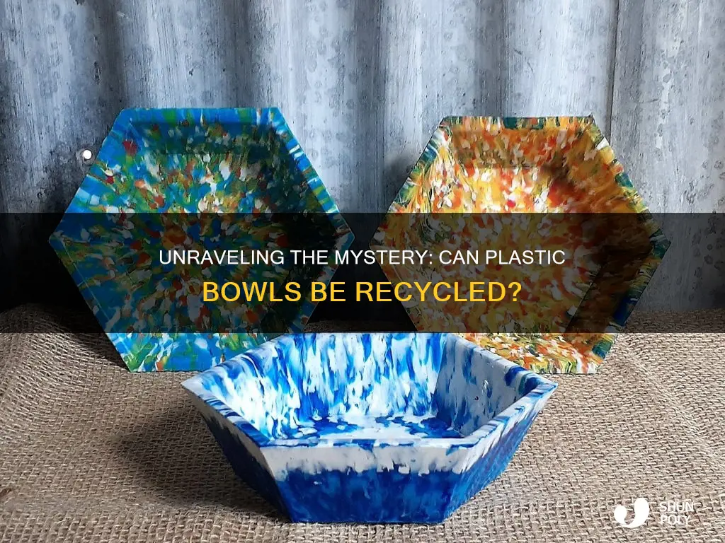 are plastic bowls recyclable