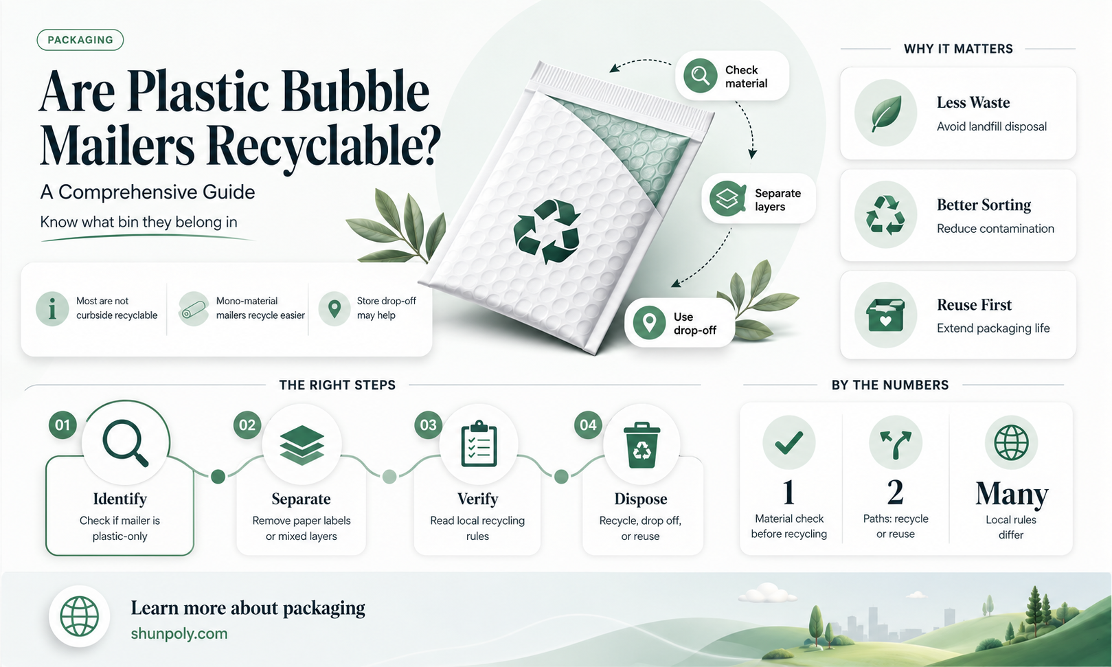 are plastic bubble mailers recyclable