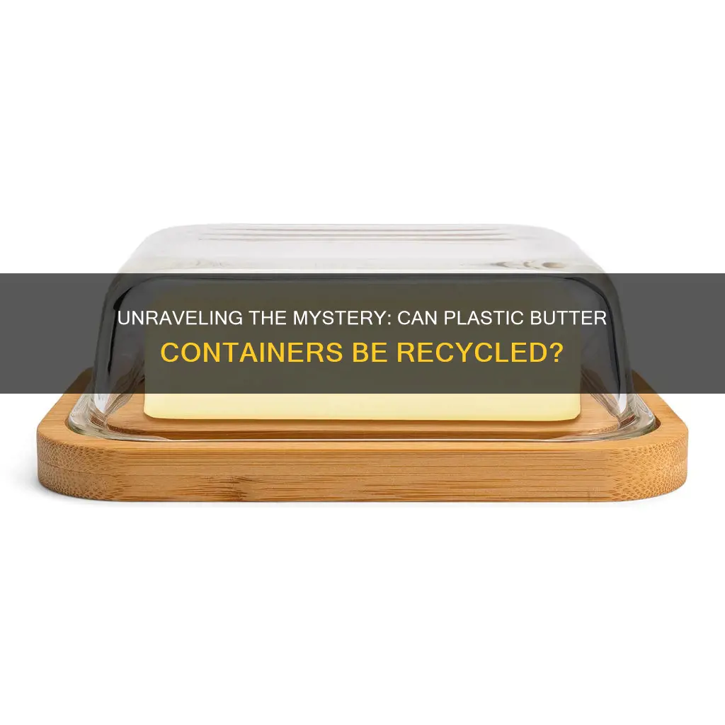 are plastic butter containers recyclable