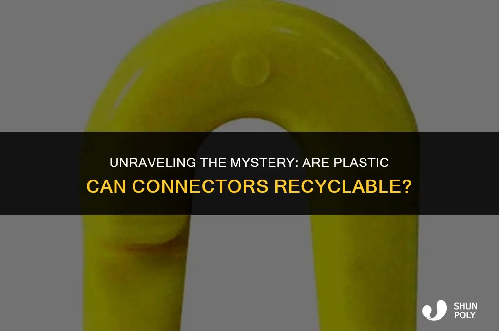 are plastic can connectors recyclable