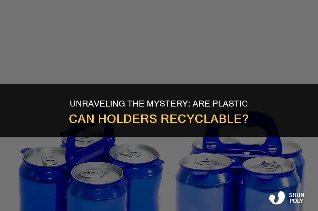 are plastic can holders recyclable