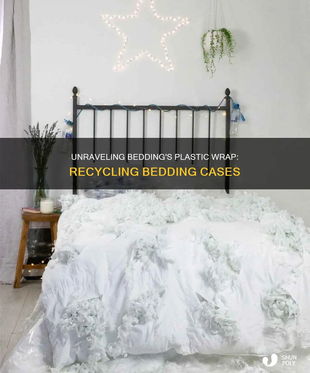 are plastic cases that hold new bedding recycled