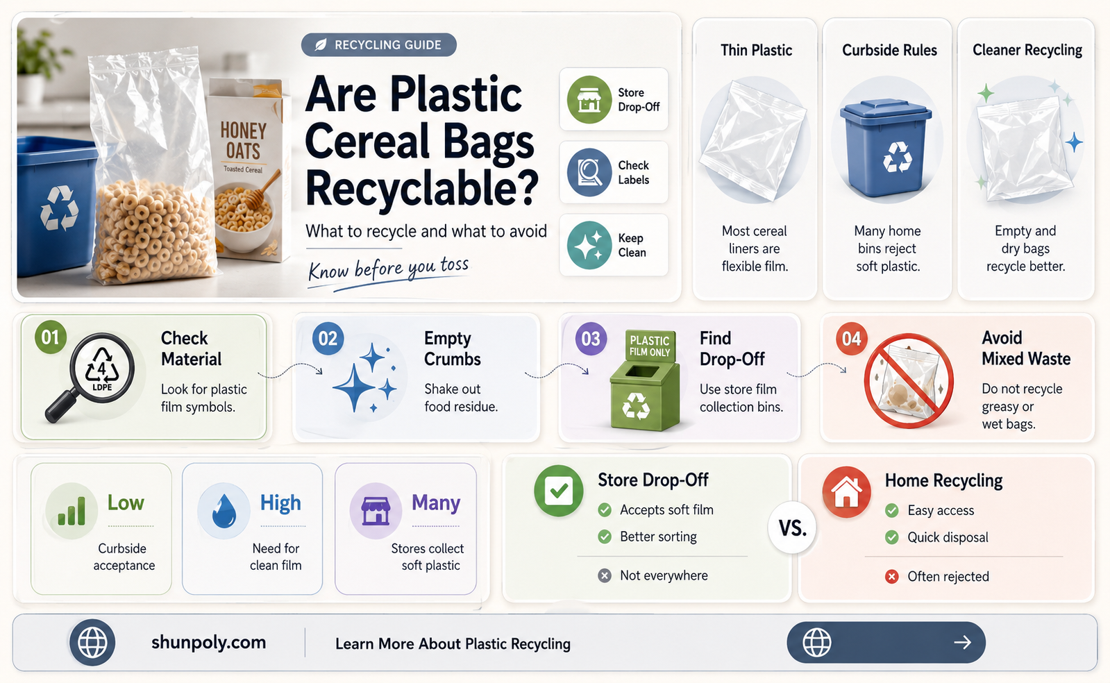 are plastic cereal bags recyclable