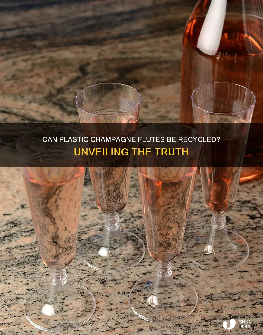 are plastic champagne flutes recyclable