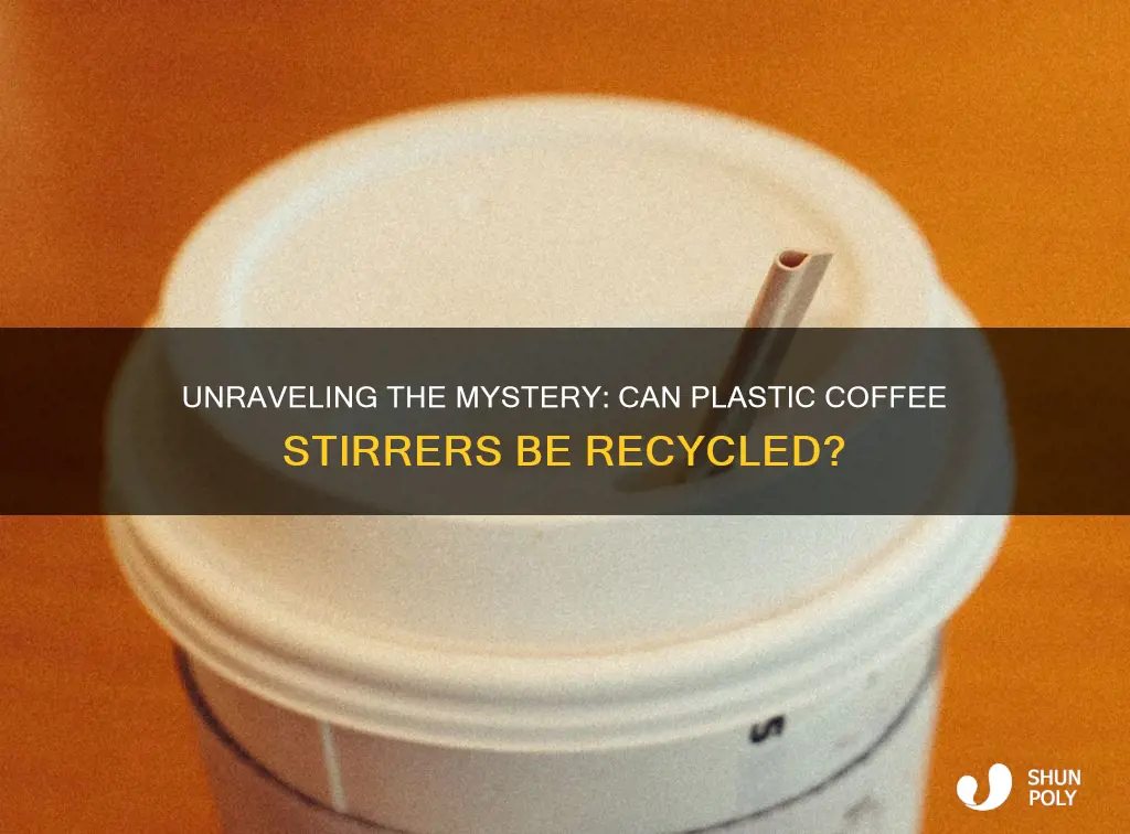 are plastic coffee stirrers recyclable