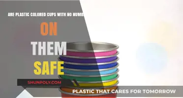 Unnumbered Plastic Colored Cups: Are They Safe for Use?