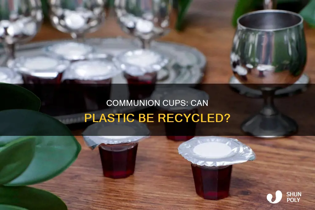 are plastic communion cups recyclable