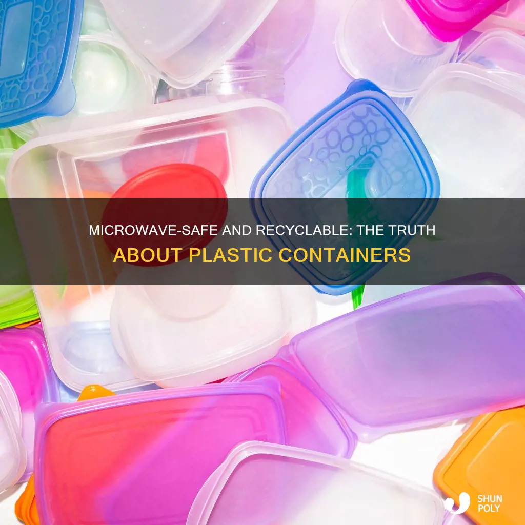 are plastic containers 1 safe for microwave and recycling