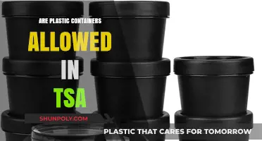 TSA Rules: Plastic Containers Allowed?