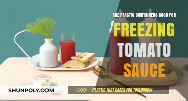 Freezing Tomato Sauce: Plastic Containers, Good or Bad?