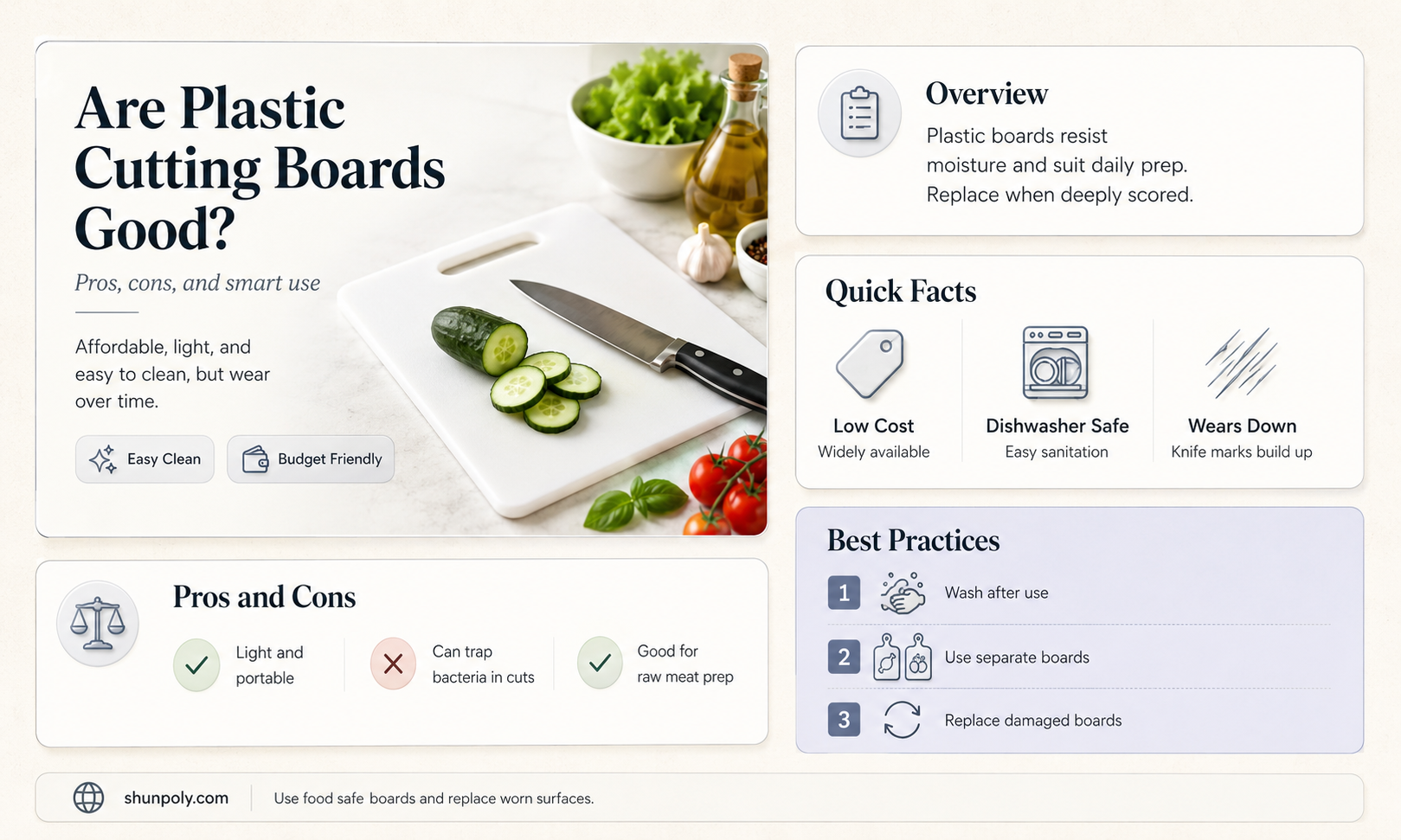 are plastic cutting boards good