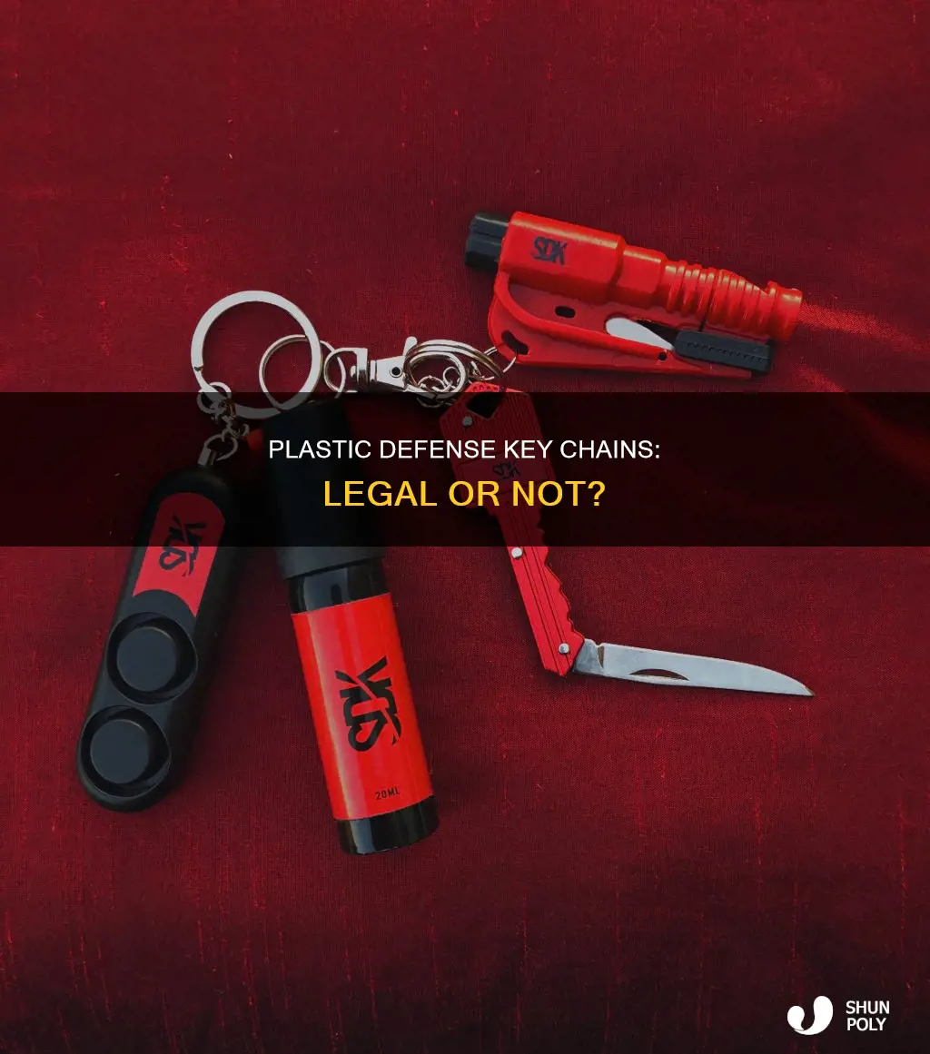 are plastic defense key chains illegal