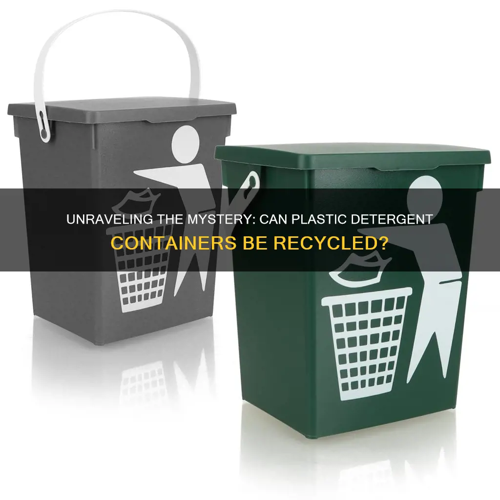 are plastic detergent containers recyclable