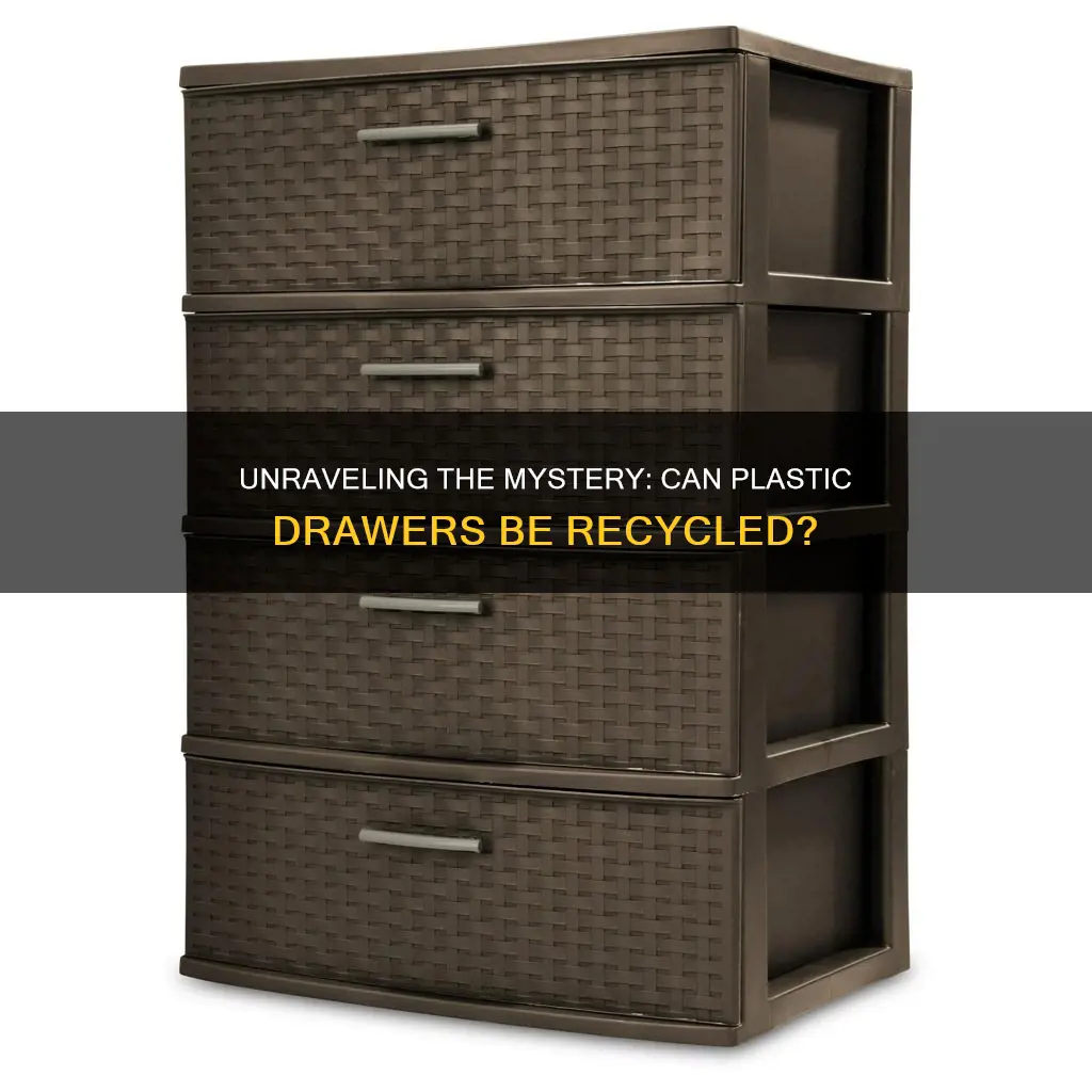 are plastic drawers recyclable