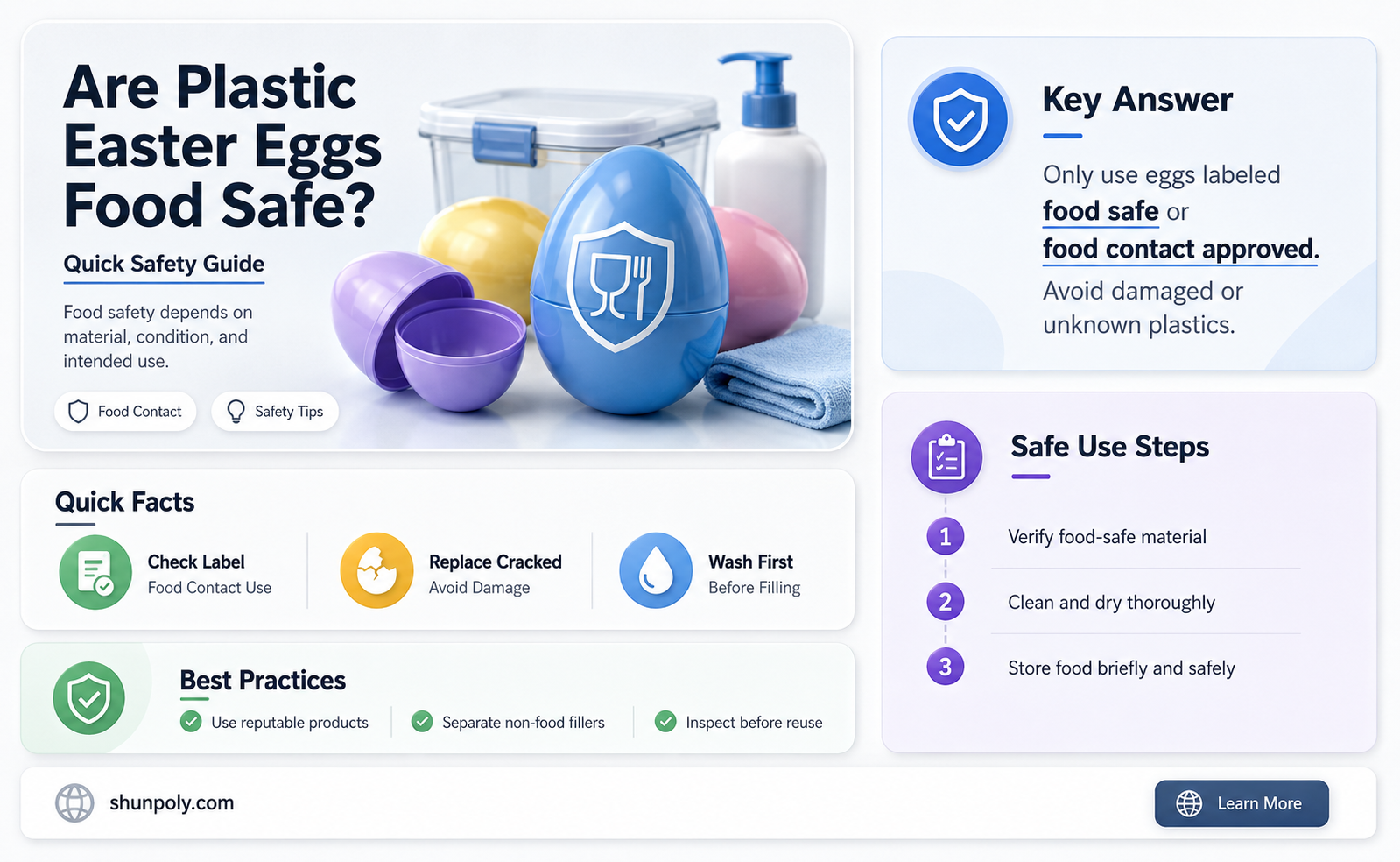 are plastic easter eggs food safe